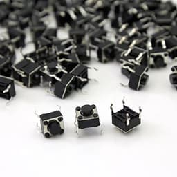 100Pcs/lot Mini Micro Momentary Tactile Push Button Switch 4 Pin ON/Off Keys DIP 6x6x5mm