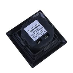New 50Hz AC 24V 110V 220v Hour Meter Non-Resettable Square Sealed Hours Timer Meter Gauge Counter HM-1 (Color : AC 220V, Size : 50HZ)