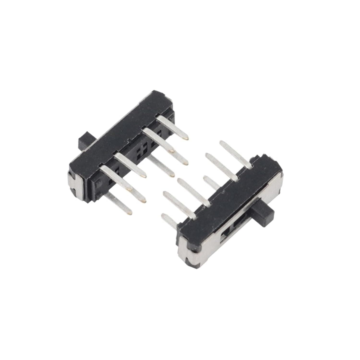 10Pcs MINI Miniature DIP Slide Switch Plug-in 8PIN 2P3T 3 Position DPTT Toggle Handle High 2mm