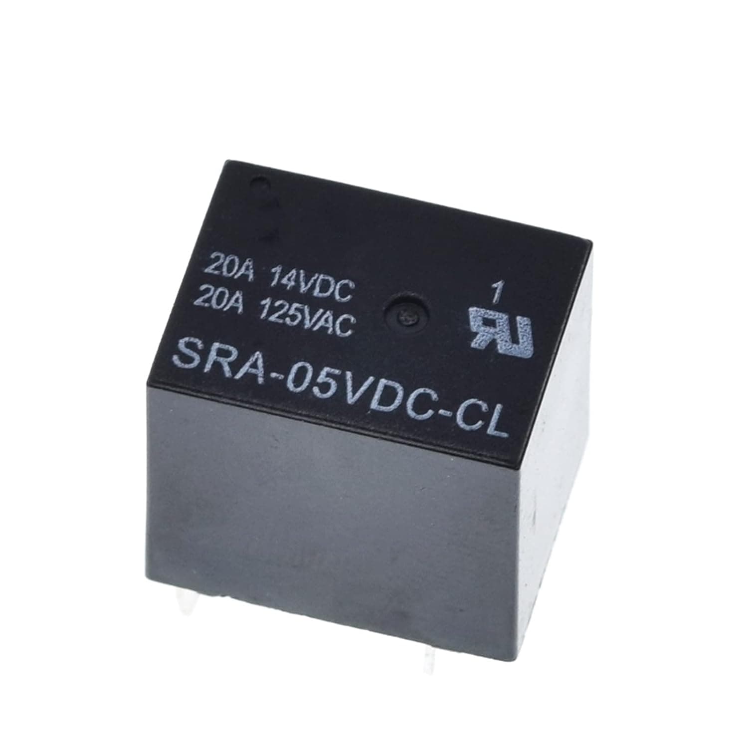 10Pcs 5V 12V 24V 20A DC Power Relay SRA-05VDC-CL SRA-12VDC-CL SRA-24VDC-CL 5Pin PCB Type Black Automobile