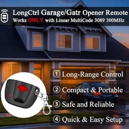 2-Pack 300MHz 10 dip Switch for Liner Multicode Gate Opener Remote Clicker