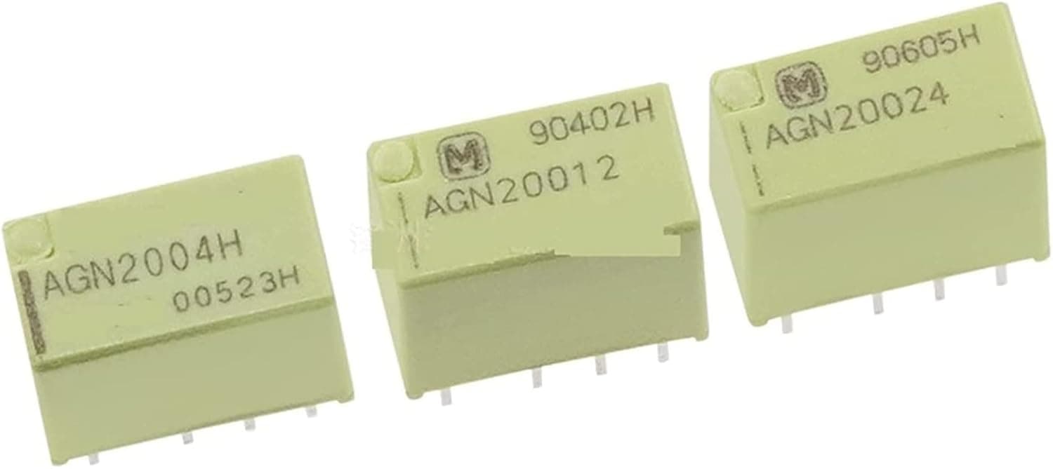Relay 10PCS Signal AGN2004H AGN20012 AGN20024 1A 8PIN DC4.5V Two Open and Closed(AGN2004H)