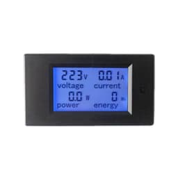 1pc AC Multifunction Voltmeter Meter Energy Power Monitor AC 80-260/100A Volt Amp Power Tester Voltmeter Ammeter Current(20A Without Coil)
