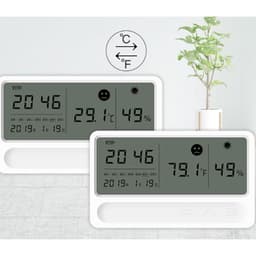 Wall Mounted Indoor Temperature Humidity Meter for Household Use with Digital Display of Time Air Detection