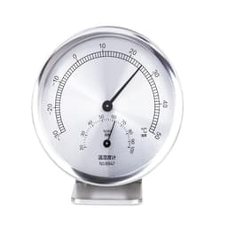 Metal Temperature and Humidity Meter Home Hanging Dual-use Office and Dry Thermometer