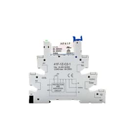 1PCS Slim Relay HF-41F 5V 12V 24V Frequency Base DIN Rail 41F-5-ZS41F-12-ZS41F-24-ZS(1PCS 12V)