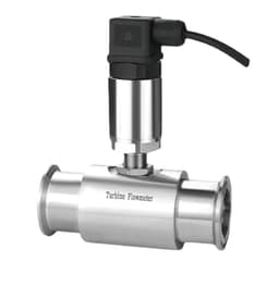 304 Stainless Steel Turbine Flow Meter Liquid Sensor Inline Pipeline Water Transmitter 4-20mA Output