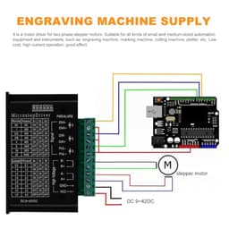 Stepper Motor Driver Board 9-42v Dc 0.5-4a for Two-Phase Motors