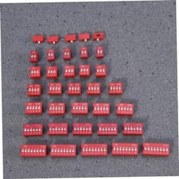 35Pcs 2.54mm Plastic Dip Slide Selector Switch for Circuit Control