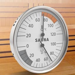 Metal Casing Wall-Mounted Sauna Temperature Humidity Meter Mechanical Hygrometer