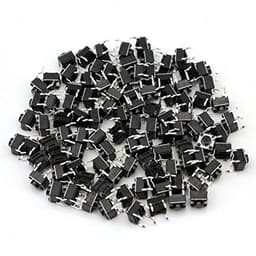 100Pcs/lot Mini Micro Momentary Tactile Push Button Switch 4 Pin ON/Off Keys DIP 6x6x5mm