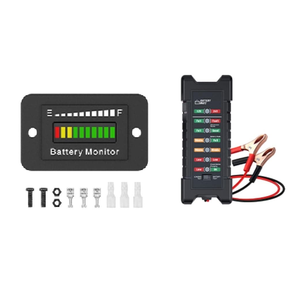 BM210 LED Battery Meter+Car 12V 24V Battery Tester