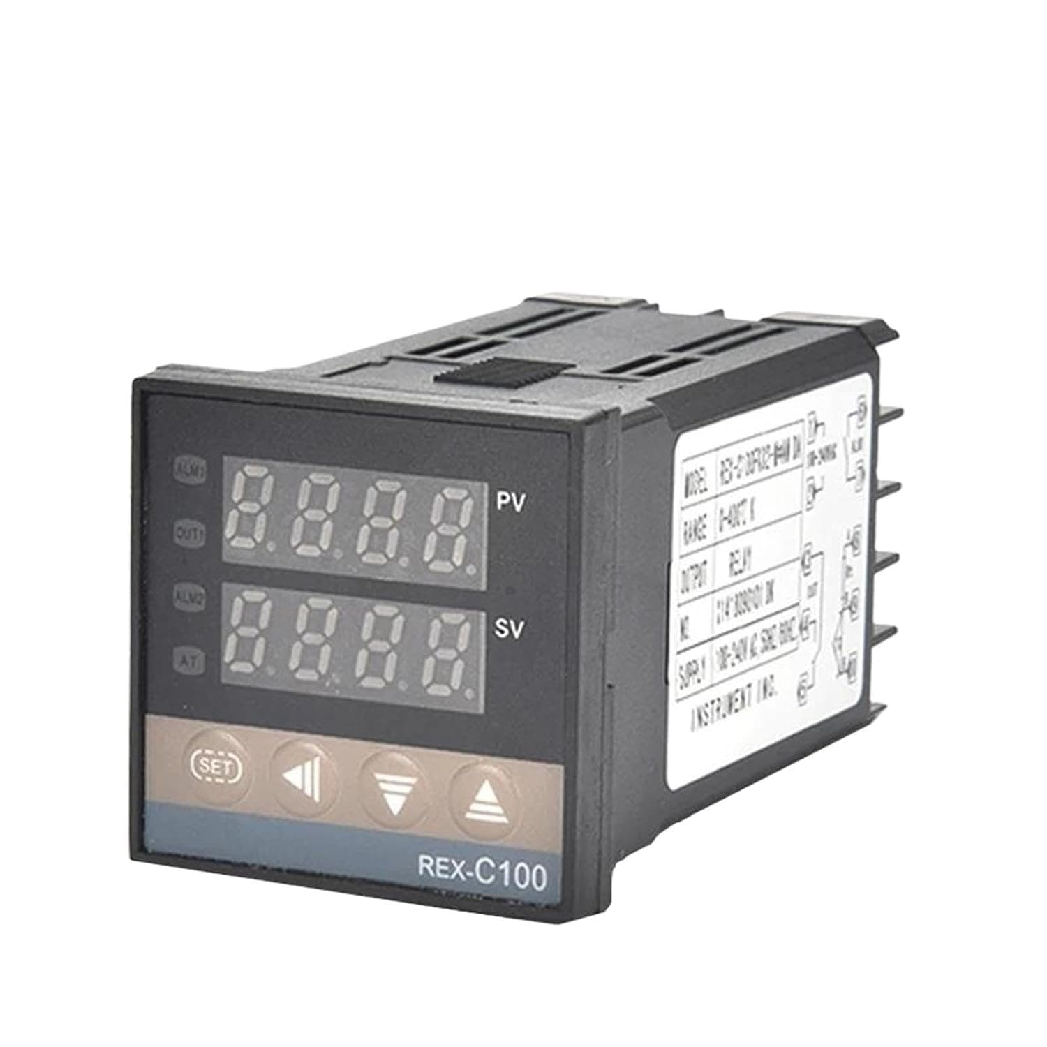 Digital Output Electronic PID Programmable Sensors Temperature Controller(REX-C100 J SSR)