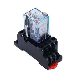 GUMMMY 24V Coil 14 Pins 4PDT 4NO 4NC Electromagnetic Power Relay 5A with Exquisite and Upscale Socket (Size : AC 12V)