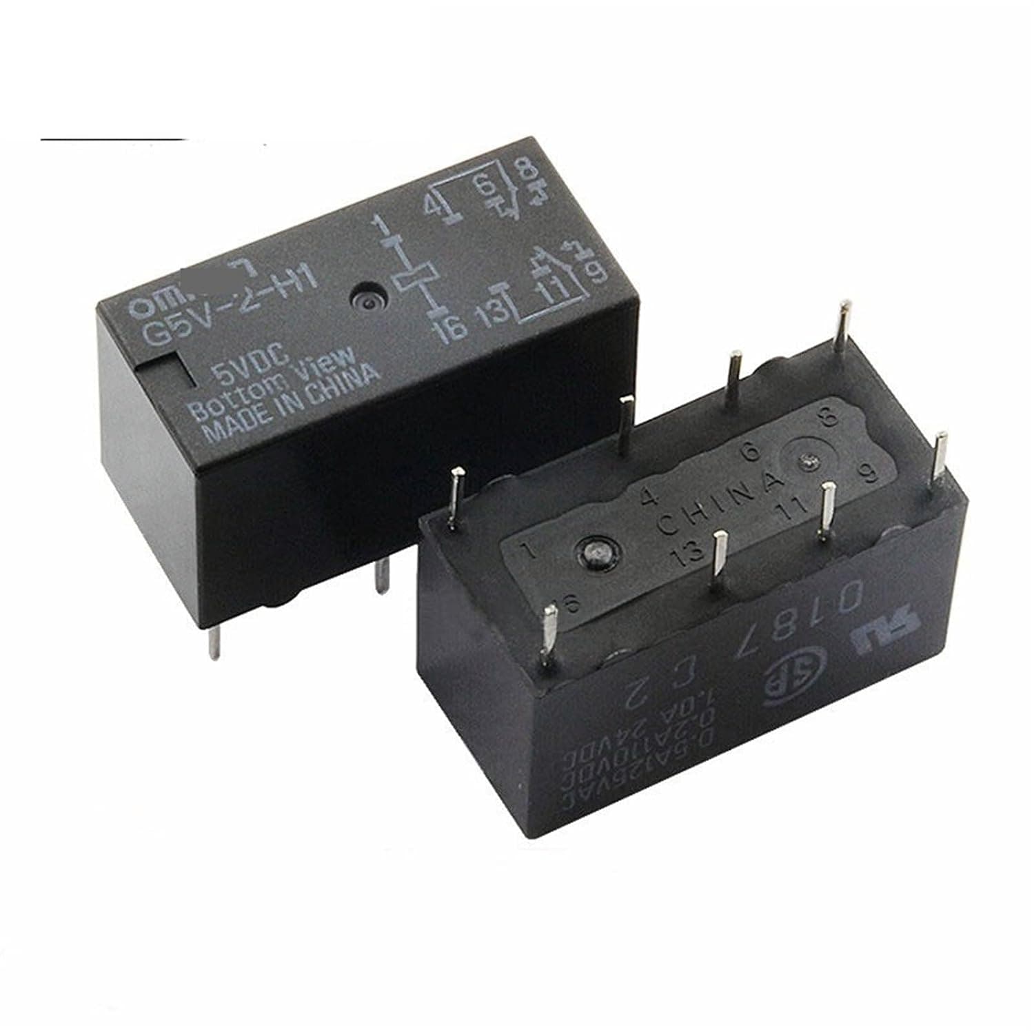 5PCS/lot Signal Relay G5V-2-H1 G5V-2-H1-5VDC G5V-2-H1-12VDC G5V-2-H1-24VDC 1A 8PIN Two Open Two Closed(G5V-2-H1-5VDC)
