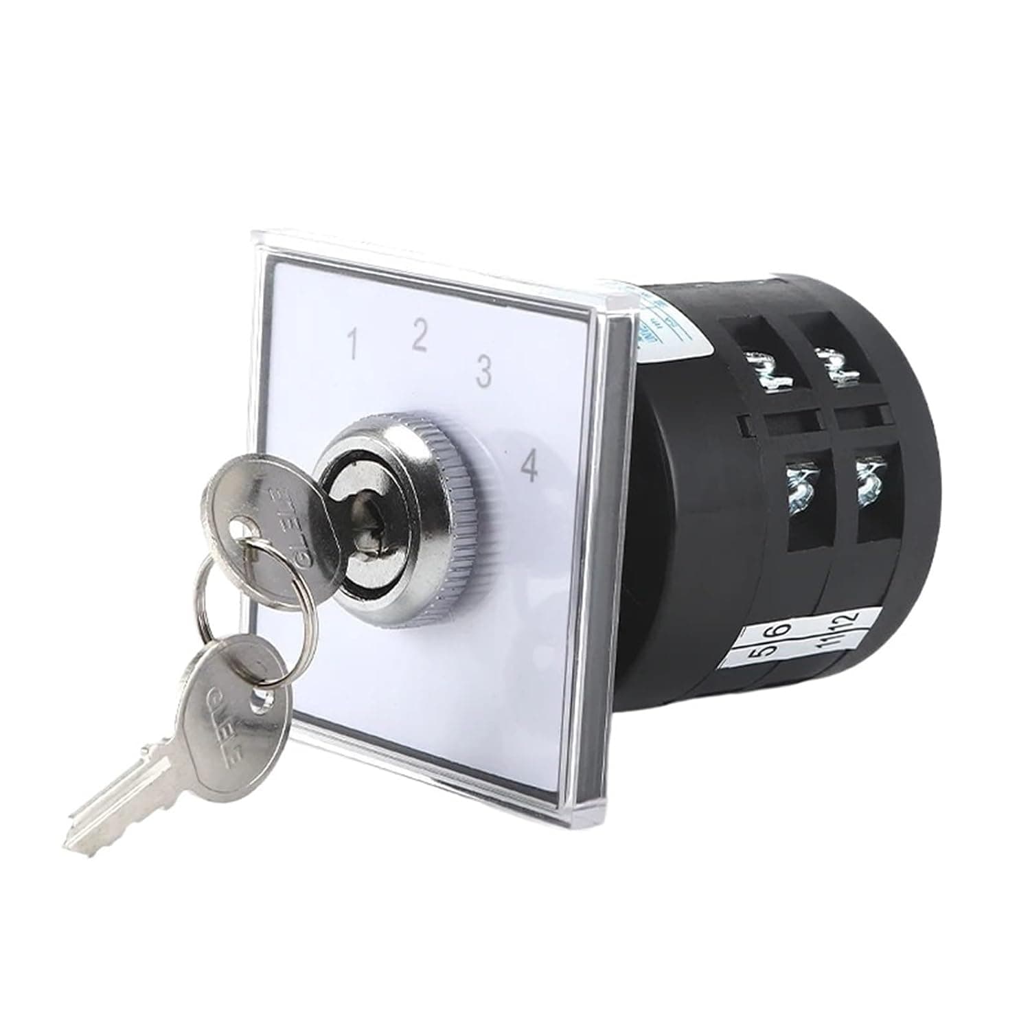 Rotary Changeover Switch 4 Position 12 Terminals 5A LW6Y-2/C121 Screw Type