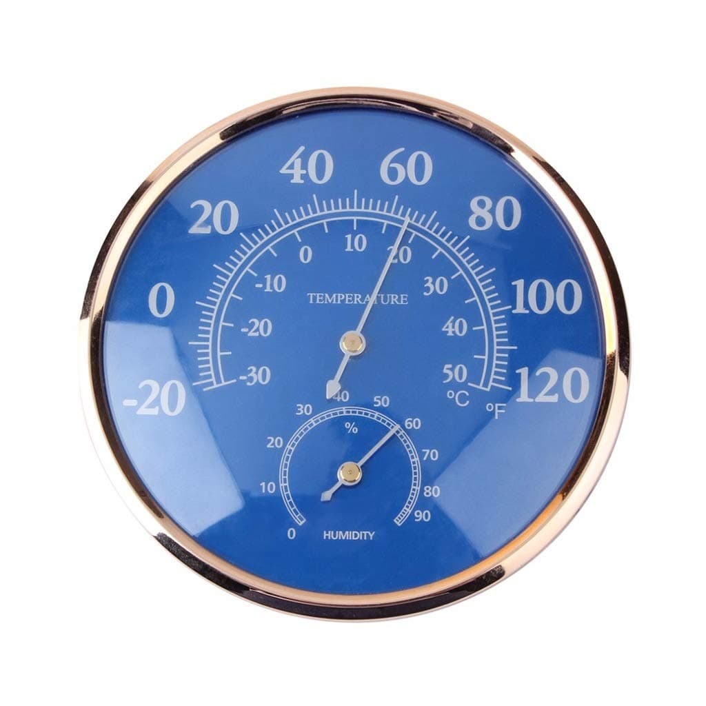 Large Round Thermometer Hygrometer Temperature Humidity Monitor Meter Gauge
