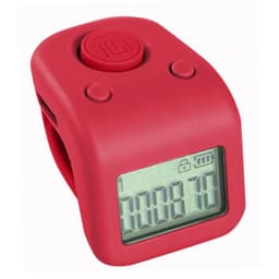 Finger Counter, 6-Channel Memory Rechargeable Lap Counter for Swimming - Clicker Counters Ring with Night Light, Purple.