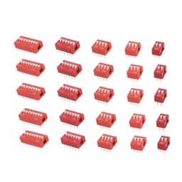 35Pcs 2.54mm Plastic Dip Slide Selector Switch for Circuit Control