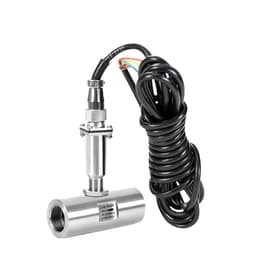 Fluid Flow Meter Turbine Flowmeter Sensor Inner Thread Connection 304 Stainless Steel Pulse Output(DN25 Pulse)