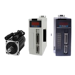 Servo Motor 80ST-M04025 220V 1000W AC Servo Motor 4N.m 2500RPM 1KW Single-Phase AC Drive Permanent Magnet AASD-20A Matched Driver.(White Without