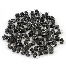 100Pcs/lot Mini Micro Momentary Tactile Push Button Switch 4 Pin ON/Off Keys DIP 6x6x5mm