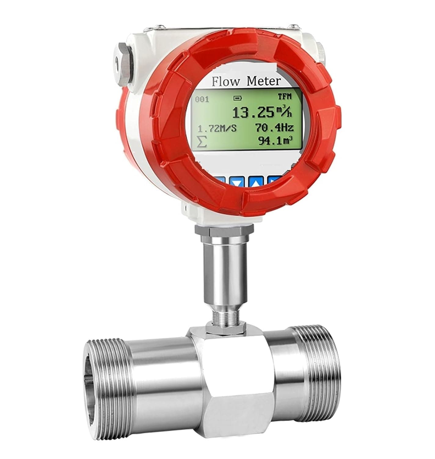 Digital Flowmeter Liquid Sensor 4-20mA RS485