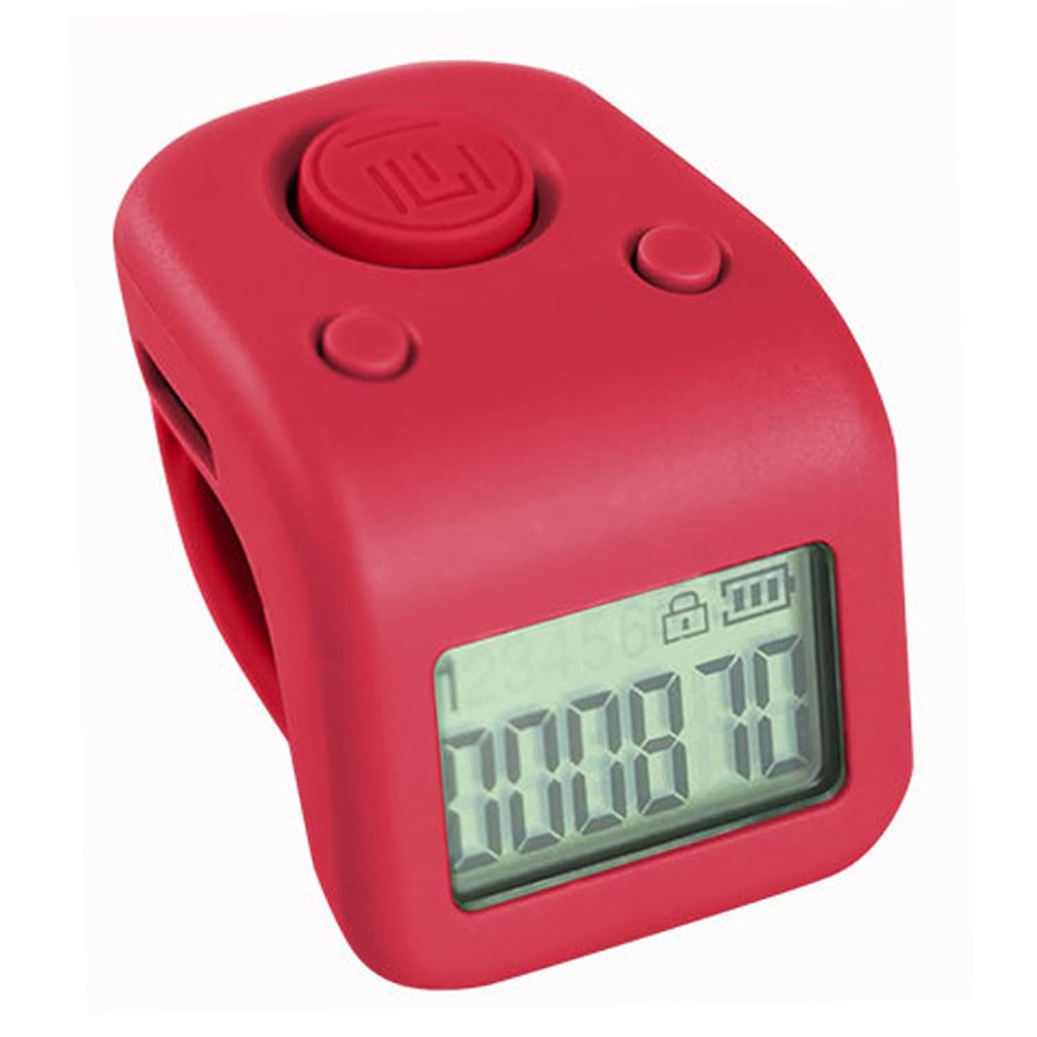 Finger Counter, 6-Channel Memory Rechargeable Lap Counter for Swimming - Clicker Counters Ring with Night Light, Purple.