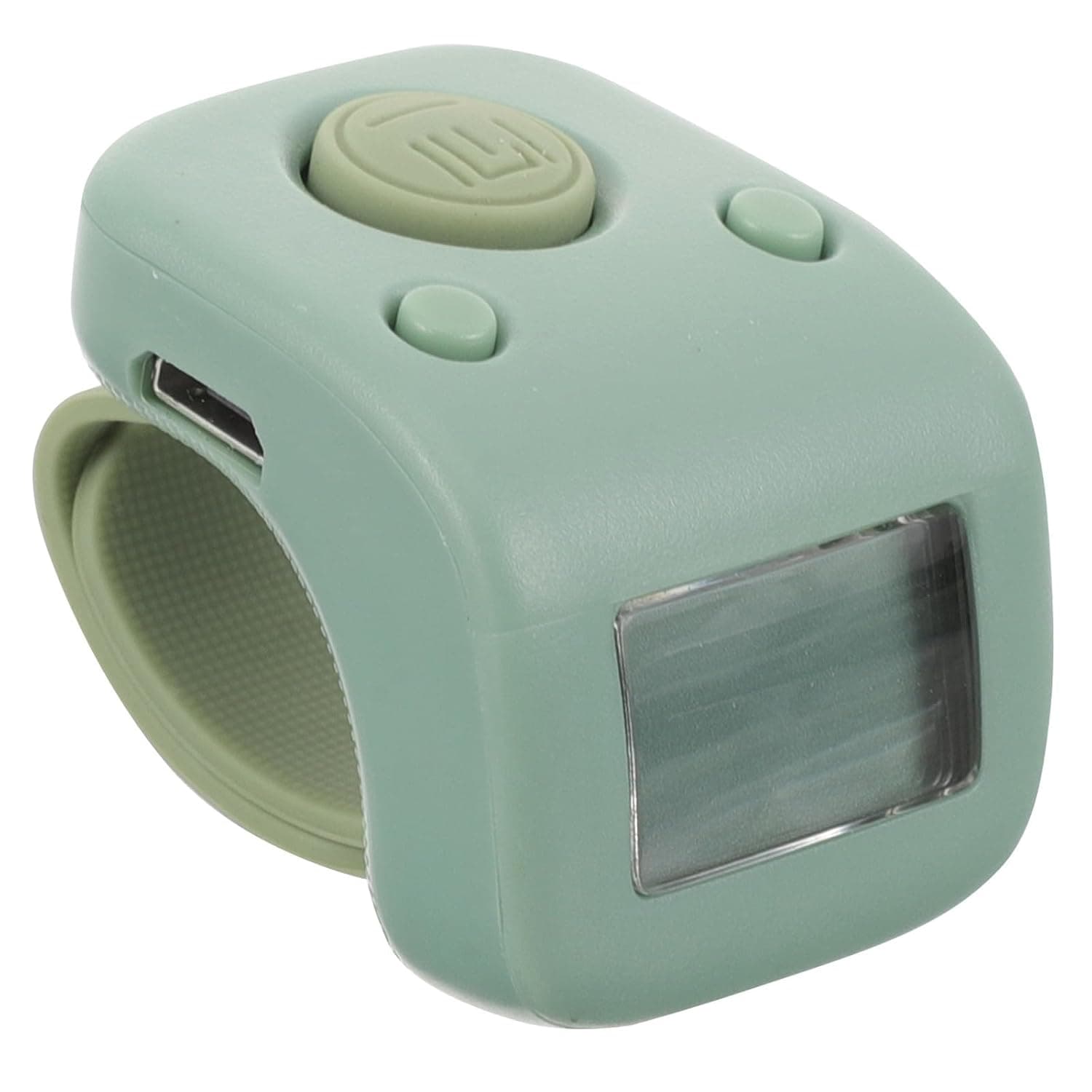 Digital Finger Hand Counter with Ring, USB Rechargeable Six Digit Display