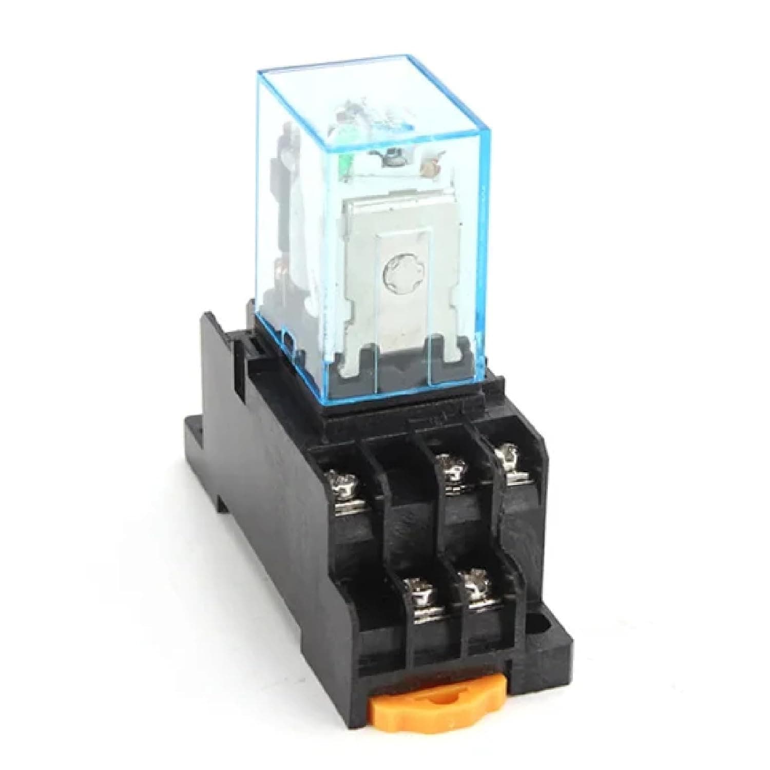 HH53P MY3NJ Electromagnetic Relay with Socket, 5A Silver Contact, 11 Pin Plug-in, Low Power General Purpose (DC 12V)