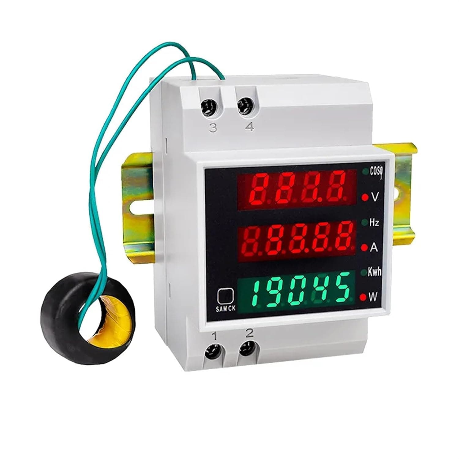 Multi-Function Digital Meter AC Voltage Ampere Frequency Power D52-2058 1Pcs(External Transformer,AC 80-300V)